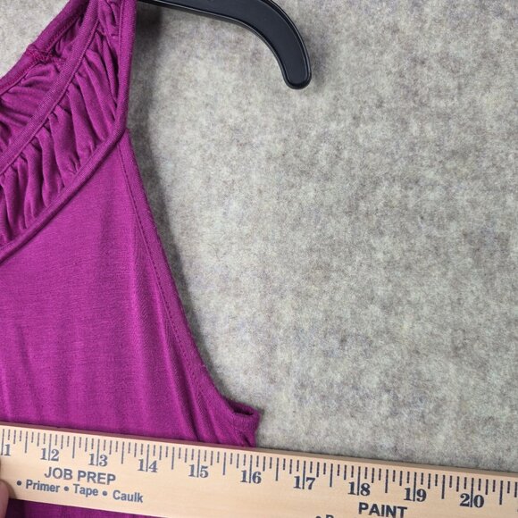 Banana Republic Womens Stretch Sleeveless Top Medium Pink Rayon Spandex Blend - Picture 4 of 5